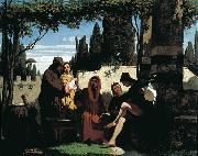 Vincenzo Cabianca I novellieri fiorentini del XIV secolo oil painting artist